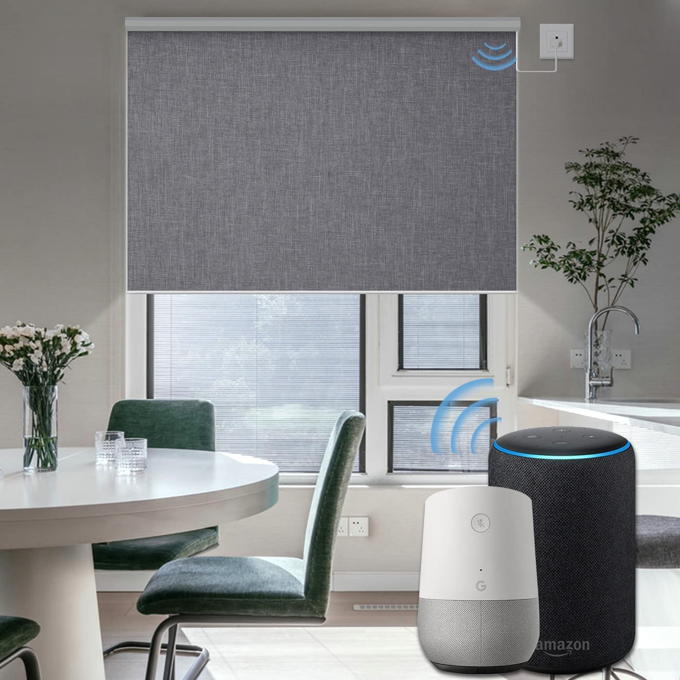 Amazon｜Graywind 電動ロールスクリーン Alexa/Google/Siri対応 完全